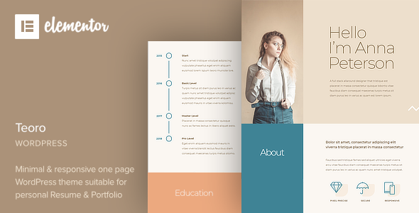 Teoro - One Page WordPress Theme Logo